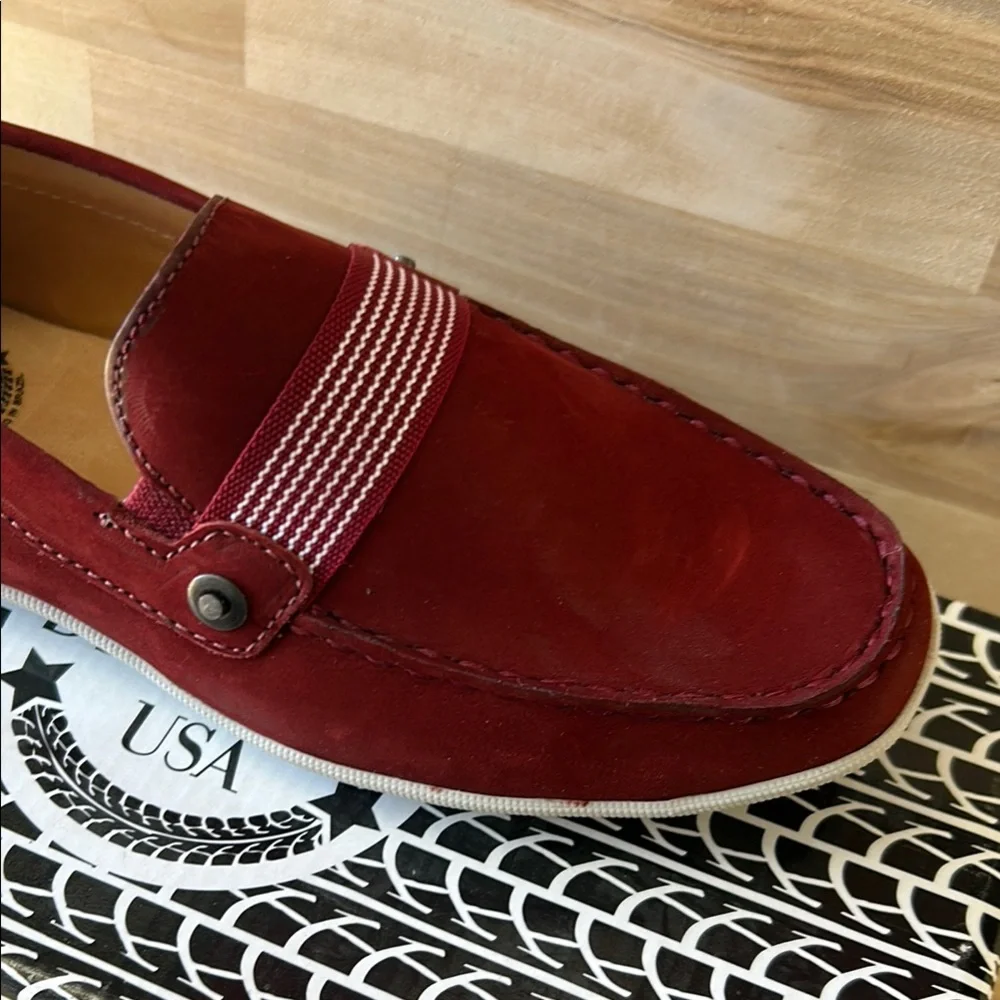 Driver Club USA Kids Morgan Ave Rust Nobuck Leather Loafers Size 2 RDC51-RUSTNO